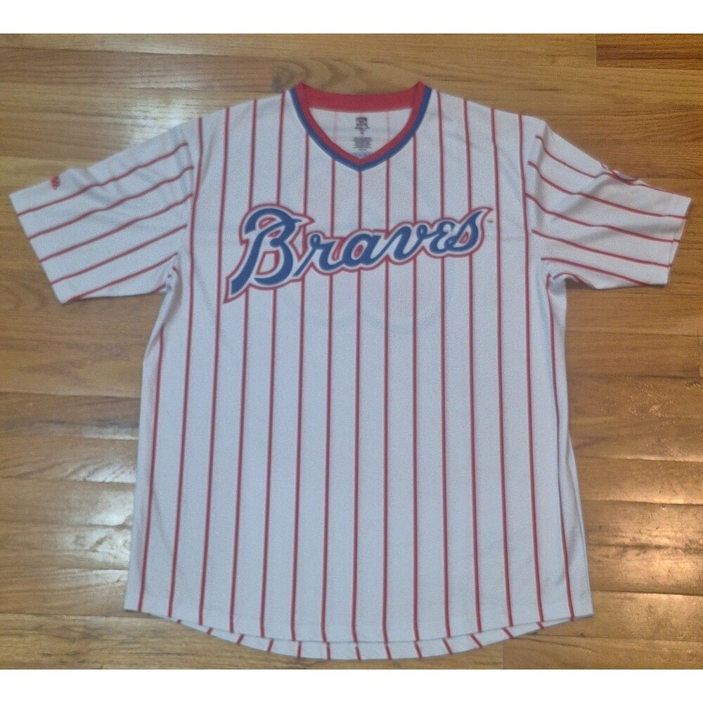 Atlanta Braves Stitches Cooperstown Collection Jersey Mens Size Large